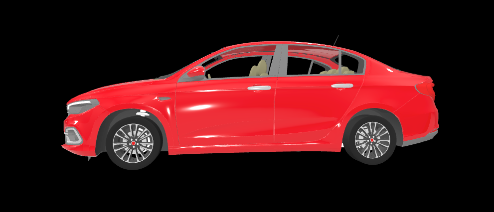 Driver side of sedan