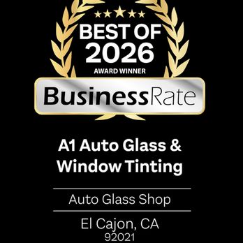 A1 Auto Glass Best of 2026 Award