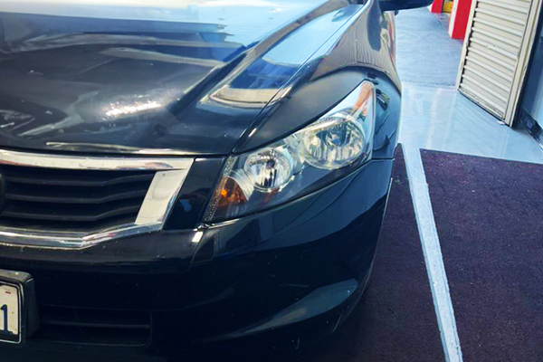 Headlight polishing and restoration process San Diego