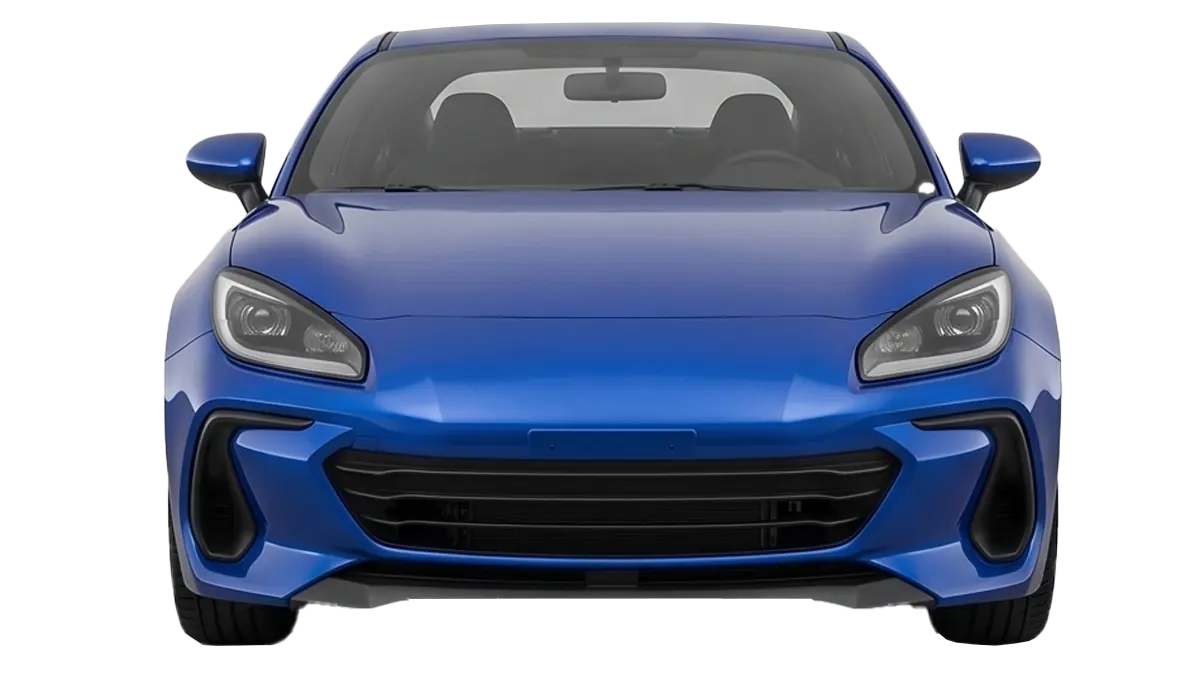 Front view of coupe
