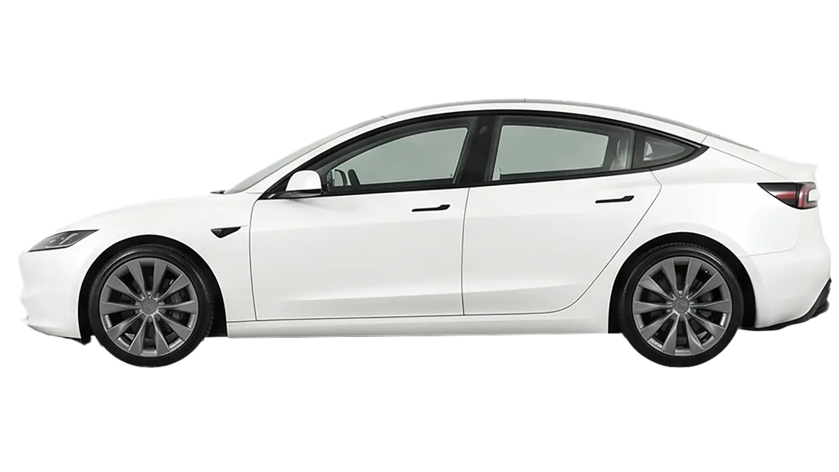 Driver side of sedan