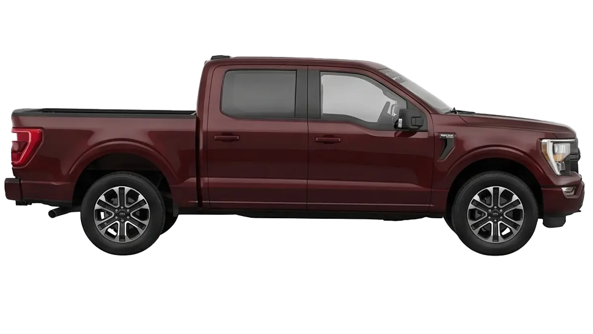Passenger side of truck